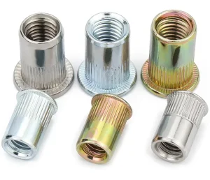 Manufacturer Carbon Steel Galvanized Rivet Nut Countersunk Head Color Zinc Plating Rivet Nut