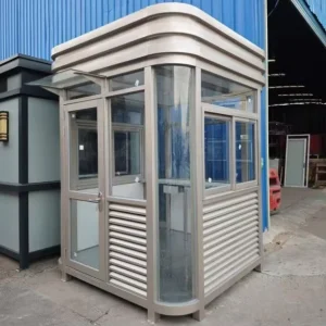 Manufacturer Direct Supply Stainless Steel Arc Shaped Outdoor Duty Guard Booths & Toll Booths