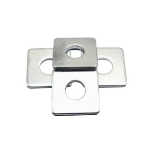Manufacturer Fasteners Grade 4 8 10 Carbon Steel Galvanized 304 316 Stainless Steel Flat Square Washers With Round Hole