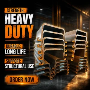 Manufacturer Larsen Steel Sheet Pile Price Per Ton Type 3 Hot Rolled Steel Sheet Piles Type 2 For Island Raver