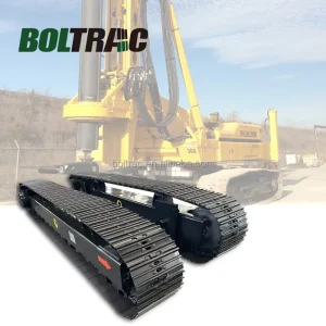 Manufacturer OEM 6-8 Ton Hydraulic Steel Crawler Track Chassis Undercarriage for Anchor Drilling Rig, Bulldozer, Excavator