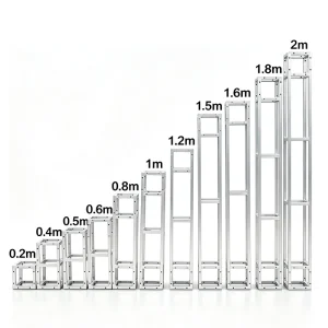 Manufacturer Supply Stage Truss Black Silver Easy Assembly Modular Steel Truss Displays for Outdoor Concert Portable