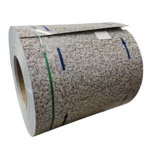 Marble Texture Film Color Coated PCM VCM Galvanized Steel Sheet for Wall Panels