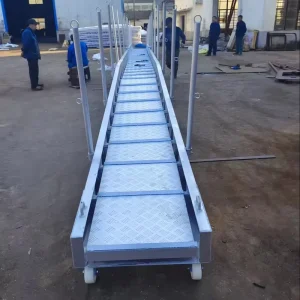 Marine Aluminum Alloy Tube Stainless Steel Straight Ladder Inclined Ladder Aluminum Inclined Ladder Aluminum Springboard