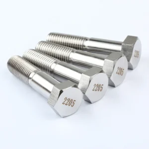 Marine Hardware Corrosion Resistance High Strength 2205 2507 Duplex Stainless Steel Hex Bolt and Nuts Hexagon Head Bolts
