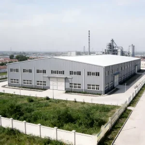 Mechanical Processing Prefab Steel Frame Workshop High Strength Hot Dip Galvanized Steel Fireproof Coating High Wind Resistance