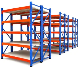 Medium Duty Warehouse Rack Cold Rolled Steel Adjustable Multi Layer Storage Shelving For Industrial Logistics
