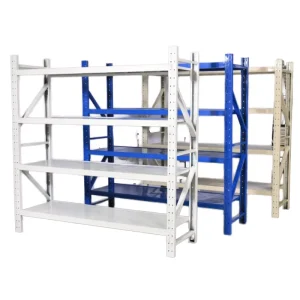 Medium Duty Widespan Steel Racking Industrial Boltless Adjustable Easy Assemble Powder Coated Storage Warehouse