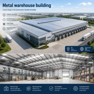 Mega Scale Steel Structure Warehouse Ultra Wide Clear Span Prefabricated Industrial Storage Shed