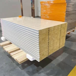 Metal Board Insulation EPS PU PIR Rock Wool Sandwich Wall Roof Panel Non combustible Sandwich Sheet Wall Panel