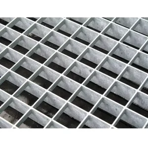 Metal Building Facades Decorative Wall and Ventilation Grilles Flush Top Press Locked Steel Grating