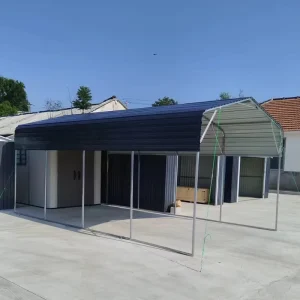 Metal Car Garage Carport Kit With Galvanized Steel Roof 11X19 Feet