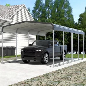 Metal Carport Heavy Duty Carport Canopy with Galvanized Steel Frame and Roof Car Tent Garage Shelter for Pickup Truck Boat