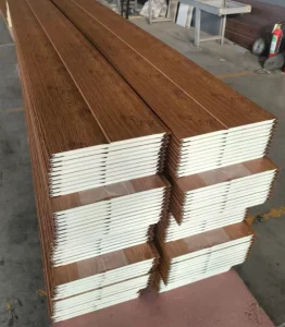 Metal Carved PU Sandwich Panel Siding Panels Exterior Wall Insulated and Decorative Polyurethane Foam Panels With Insulation