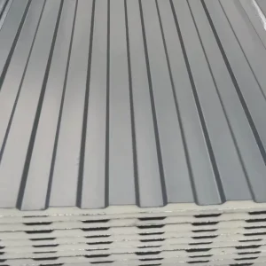 Metal Curtain Wall PU Thermal Insulation Cold Room Workshop Outdoor Warehouse Exterior Wall Galvanized Steel Sandwich
