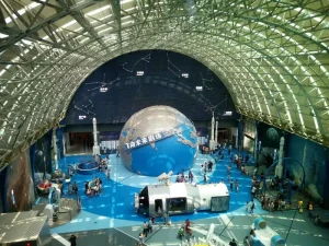 Metal Curved Truss Roof Steel Pipe Truss Dome Structure Roof for Industrial Storage Museum Airport Convention Building