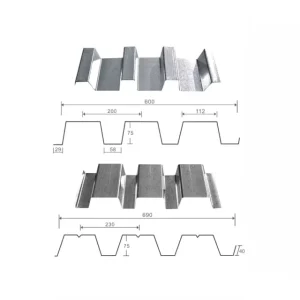 Metal Deck Galvanized Steel Floor Decking Pans Concrete Flooring Material Composite Decking