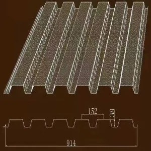 Metal Deck Sheet Corrugated Steel Floor Decking Steel Floor Deck Sheet Panel Profile Metal Concrete Pan Decking