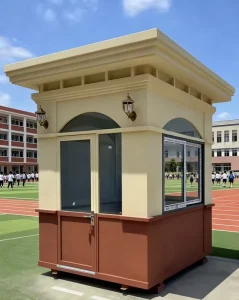 Metal Engraved Panel Booth Insulated Door Bathroom Booth Custom Outdoor Booth