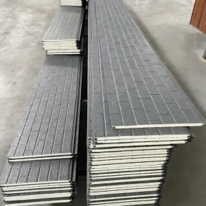 Metal Facade PU Insulation Outdoor Warehouse Exterior Wall EPS Panels Sandwich Panel