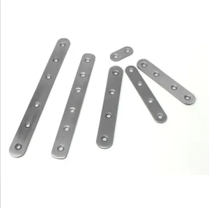 Metal Furniture Hardware Stainless Steel Flat Steel Planar Brackets Straight Mending Plates Repair Fixing Corner Brace