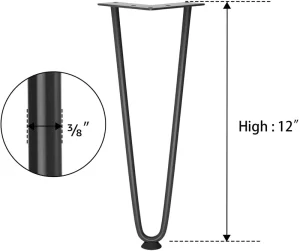 Metal Hairpin Trestle Table Legs Office Gate Table Leg