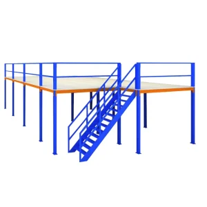 Metal Heavy-Duty Steel Mezzanine Platform Floor System for High-Density Industrial Warehouse Storage