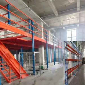 Metal Mezzanine Platform System Heavy Duty Warehouse Storage Racks Shelving Units Steel