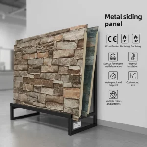 Metal Sandwich Panel Fireproof Eco-Friendly Outdoor Exterior Wall Insulation for Office Building and Hotel 3D Model