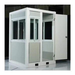 Metal Shack Sentry Box Portable Temporary Kiosk Security Cabin Small Guard House Outdoor Modern Security Booth