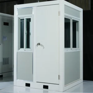 Metal Shack Sentry Box Portable Temporary Kiosk Security Cabin Small Guard House Outdoor Security Guard Booth