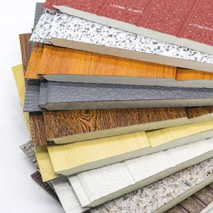 Metal Siding Panels Exterior Wall Insulated 16mm 20 mm Pu Sandwich Panels
