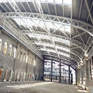 Metal Structure Construction Prefabricated Steel Structure Building Steel Pipe Truss Roof