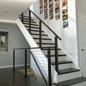 Metal Top Ranked Stainless Fence Deck Posts Terrace Handrail Balcony Wire Rope Cable Railing