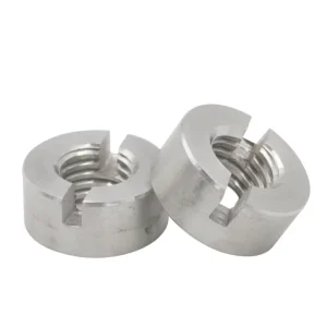 Metric DIN546 Stainless Steel Slotted Round Nut GB817A One-Slot Lock Nut 304 Grade Mining Machinery Fastener