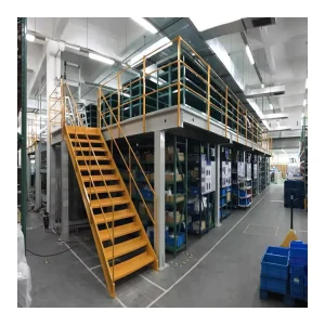 Mezzanine Floor Multi tiers Steel Structure Metal Industrial Mezzanine Floor Platform