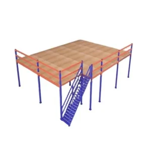 Mezzanine Floor Steel Heavy Duty Mezzanine Rack Durable Powder Coated Construction with Screw Assembly Installation