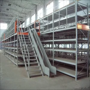Mezzanine Rack Tire Storage Rack Replacement Parts Steel Stairs Handrails Columns Pallet Rack Components Corrosion Protection