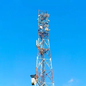 Mild Steel Zinc Coating 3 Leg Guyed Mast 35m Customized Height Angle Steel Lattice Tower for TV Broadcasting Station
