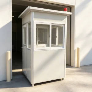 Mini Prefabricated Steel Security Guard Booth for Outdoor Parking Lot Gates and Entrances