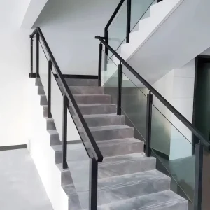 Minimalist Stainless Steel Railing with Black Finish Easy to Install for Apartment and Villa Stairs