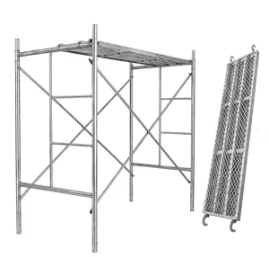 Mobile Heavy-duty Hot-dipped Galvanized Steel H-frame Scaffolding for Modern Office Buildings and Scaffold Platforms