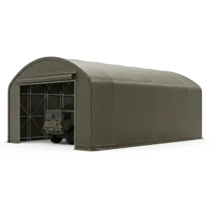 Mobile Industrial Warehouse Command Post Fabric Building Rapid Deploy Steel Frame Customizable