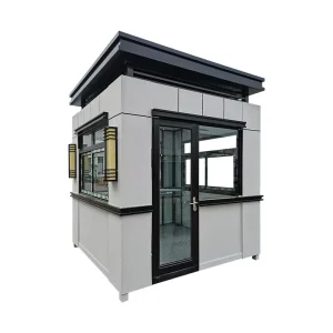 Mobile Security Booth Pavilion Steel EPS House Outdoor Duty Room for Community School Scenic Area Park Parking Lot