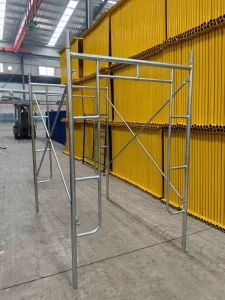 Mobile Walk Through Frame Scaffolding Tubular Steel Mason Frame Andamio for Warehouse Construction