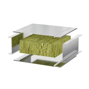 Model Custom Size Rock Wool Board Rock Wool Sandwich Panels Mineral Heat Insulation Rock Wool