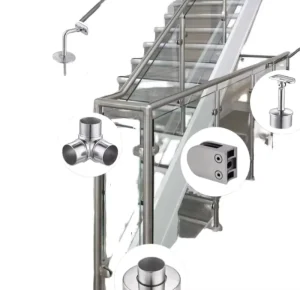 Modern 316 Stainless Steel Handrail Flange Base for Stair Balcony DIY Balustrade Accessories Rust Resistant 5 Year Warranty
