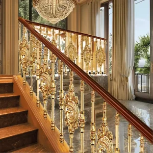Modern Balcony Railing Post Style with Vertical Bars Durable for Outdoor Residential Veranda Use