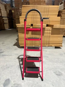 Modern Carbon Steel Folding Anti slip Portable CE Certified Ladder Apartments 3 6 Steps Wide Pedal Multi functional