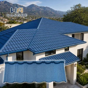 Modern Classic Stone Coated Metal Roofing Tiles for Chile Villas Houses and Roof Replacement